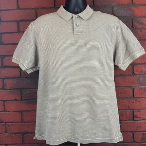 Geoffrey Beene Men's Beige Polo‎ Large